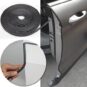 Custom door edge protector fitted along car door panel